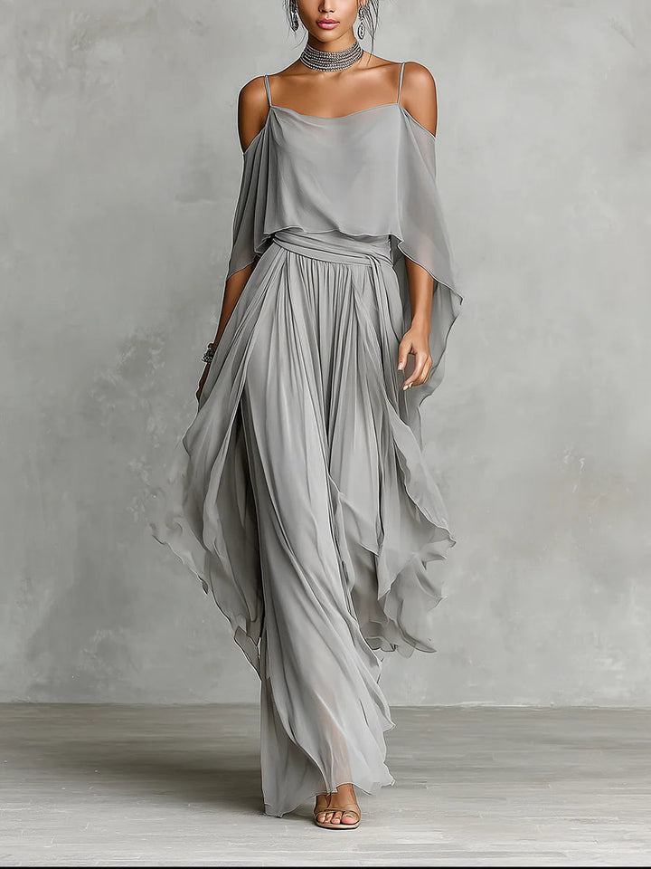 Lainey™ | Off-Shoulder Camisole &amp; Trouser Set