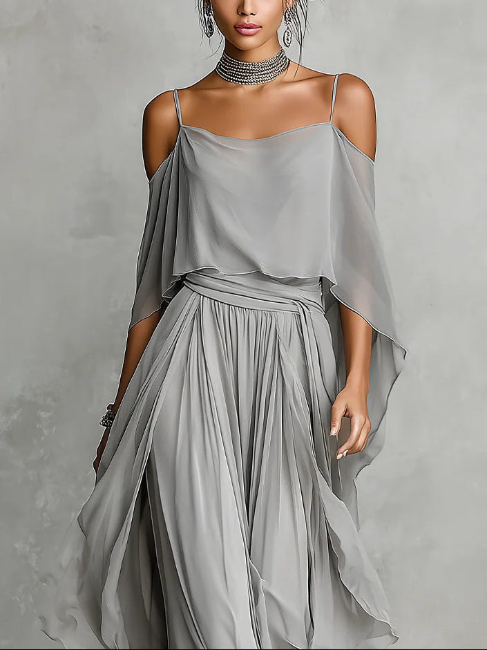 Lainey™ | Off-Shoulder Camisole &amp; Trouser Set