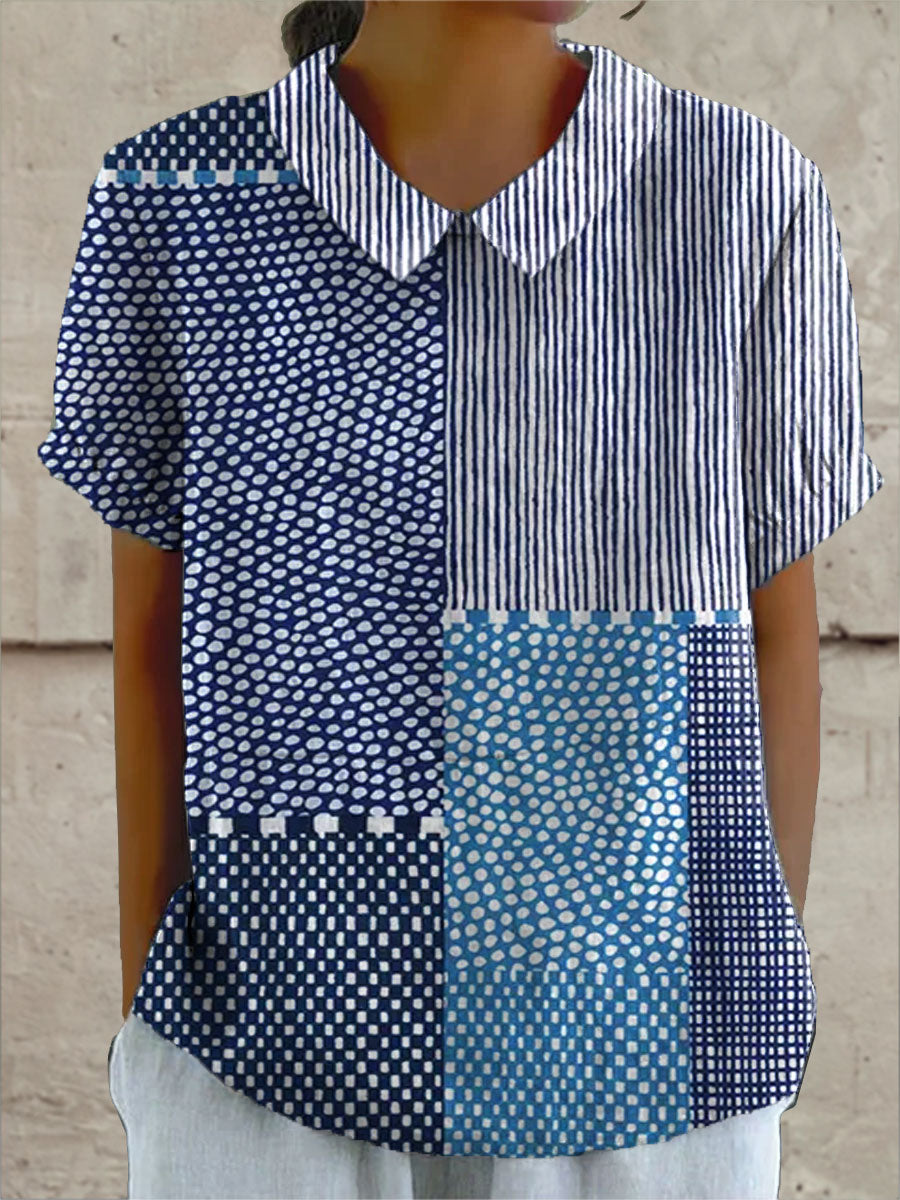 Allie | Patchwork Design Blouse