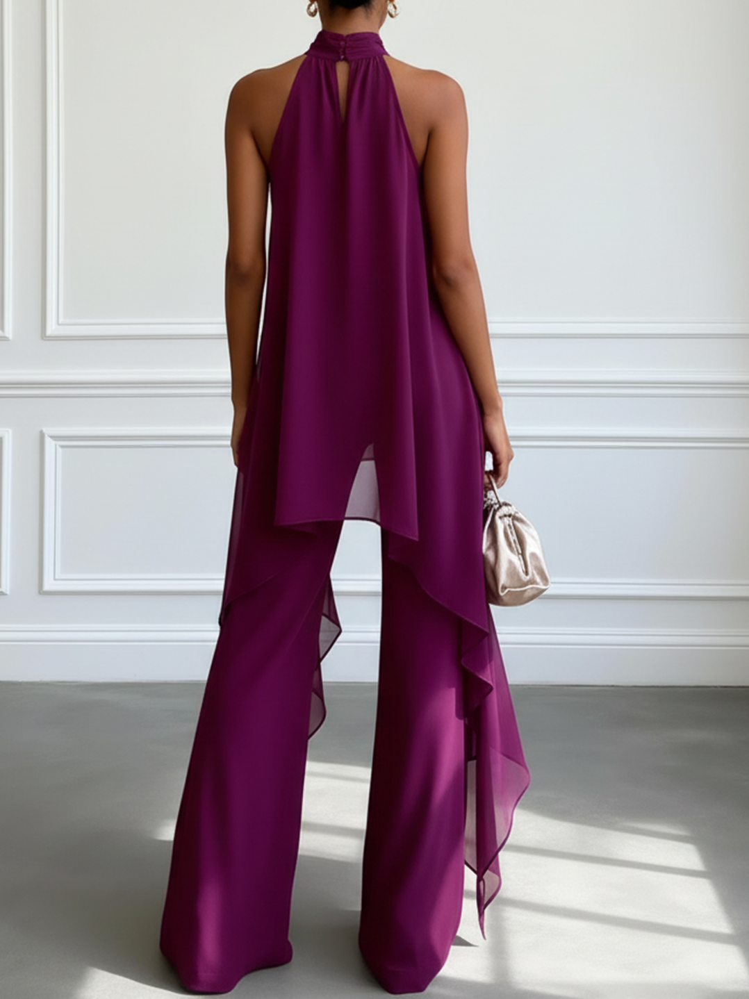 Vivienne™ | Halter Top &amp; Pants Two-Piece Set