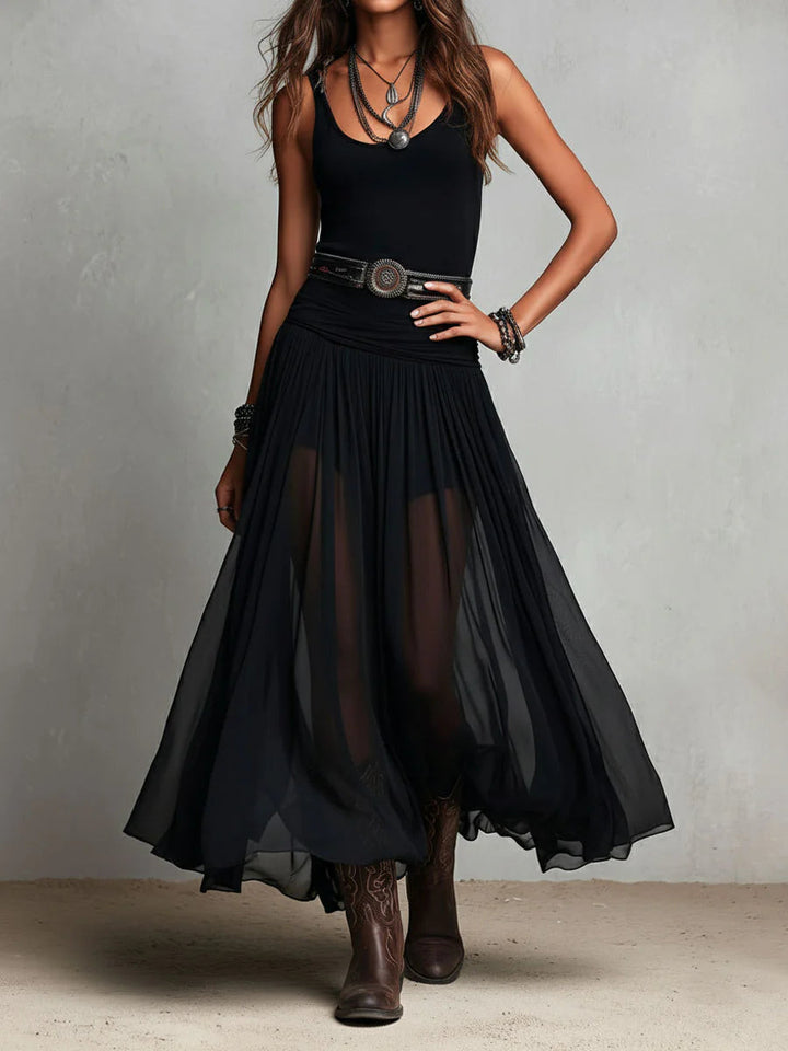 Giselle™ | Tank &amp; Tulle-Skirt Maxi Dress