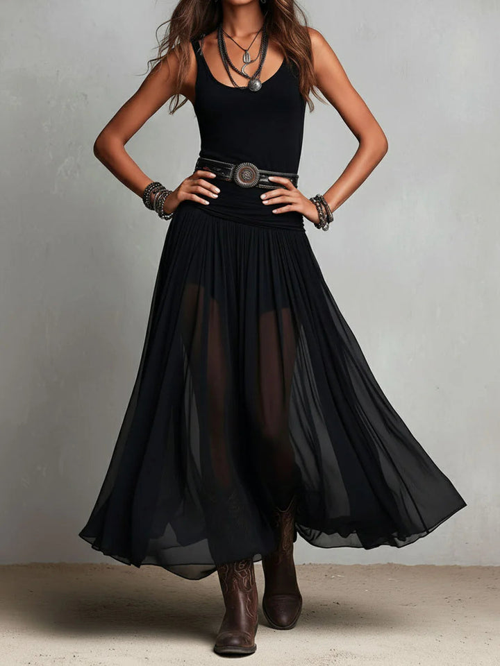 Giselle™ | Tank &amp; Tulle-Skirt Maxi Dress