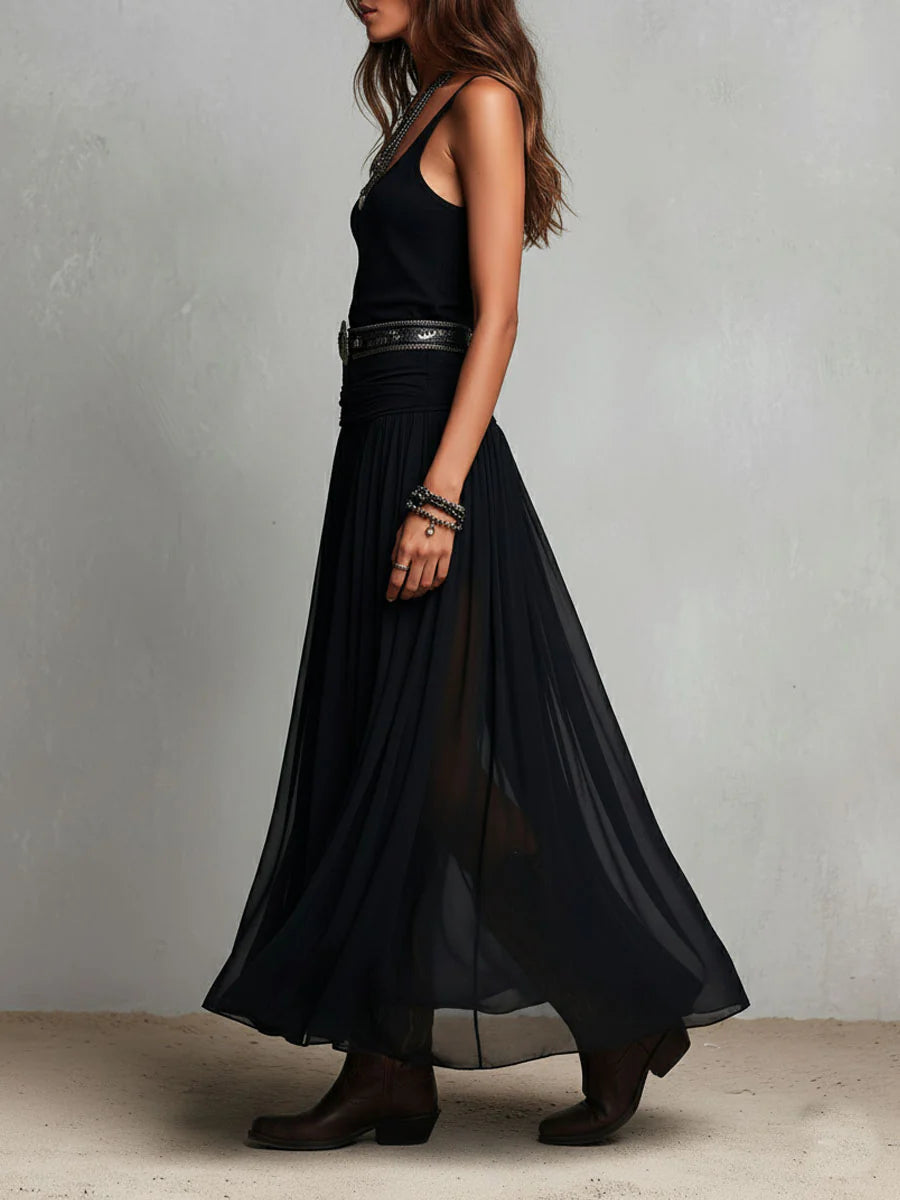 Giselle™ | Tank &amp; Tulle-Skirt Maxi Dress