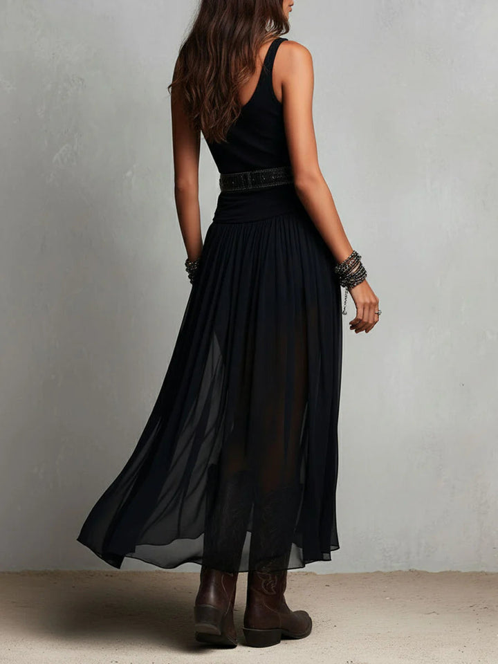 Giselle™ | Tank &amp; Tulle-Skirt Maxi Dress