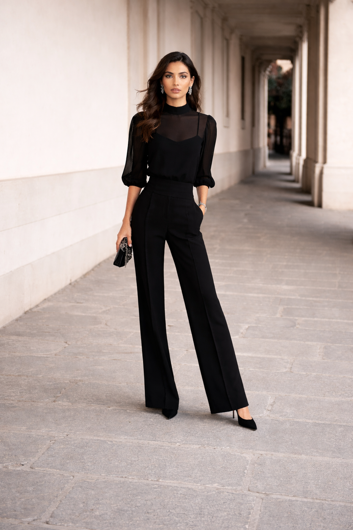 Connie - Elegant Blouse &amp; Pants Set